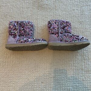 UGG Sparkly Purple Kids Boots